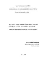 Research Papers 'Muzikālo darbu izmantošana masu saziņas līdzekļos, tiesību akti, problēmgadījumi', 1.