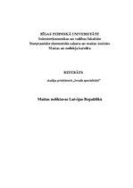 Research Papers 'Muitas noliktavas Latvijas Republikā', 1.