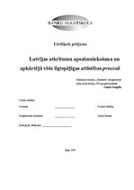 Term Papers 'Latvijas atkritumu apsaimniekošana un apkārtējā vide ilgtspējīgas attīstības pro', 1.