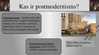 Presentations 'Postmodernisms', 2.