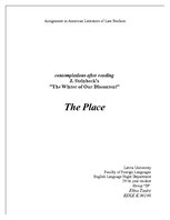 Essays 'The Place - after Reading Steinbeck's "The Winter of Our Discontent"', 1.