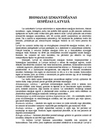 Essays 'Biomasas izmantošanas iespējas Latvijā', 1.