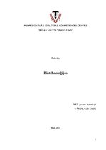 Research Papers 'Biotehnoloģijas', 1.