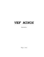 Summaries, Notes 'VEF Minox', 1.