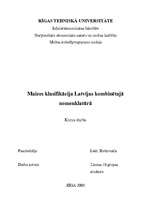 Research Papers 'Maizes klasifikācija Latvijas kombinētajā nomenklatūrā', 1.