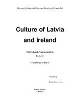 Research Papers 'Culture of Latvia and Ireland', 1.