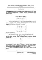 Summaries, Notes 'Matricas un determinanti', 1.