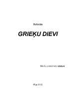 Research Papers 'Grieķu dievi', 1.