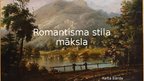 Presentations 'Romantisma stila māksla', 1.