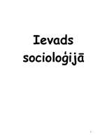 Summaries, Notes 'Ievads socioloģijā', 1.