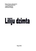Research Papers 'Liliju dzimta', 1.