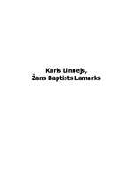Research Papers 'Karls Linnejs, Žans Baptists Lamarks', 1.
