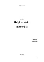 Research Papers 'Ūsiņš latviešu mitoloģijā', 1.