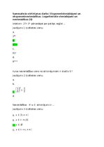 Summaries, Notes 'Eksponentvienādojumi un eksponentnevienādības. Logaritmiskie vienādojumi un nevi', 1.