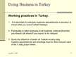 Presentations 'Doing Business in Turkey', 6.