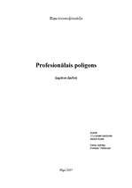 Research Papers 'Profesionālais poligons', 1.
