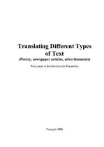 Research Papers 'Translating Different Types of Text', 1.