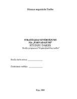 Research Papers 'Stratēģijas izvērtējums SIA "Pārvadājumi"', 1.