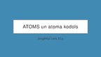 Presentations 'Atoms, atoma kodols', 1.