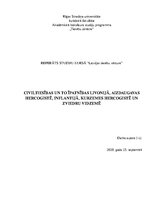 Research Papers 'Civiltiesības un to īpatnības Livonijā, Aizdaugavas hercogistē, Inflantijā, Kurz', 1.