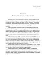 Essays 'Man tuvu vērtību atspoguļojums antīkajā literatūrā', 1.