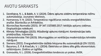 Presentations 'Inženiertehniskās apkures sistēmas un to ietekme uz enerģijas patēriņu', 13.