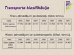 Presentations 'Transporta pakalpojumu nozares attīstība Latvijā 21.gadsimtā', 10.