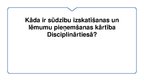 Presentations 'Kāda ir sūdzību izskatīšanas un lēmumu pieņemšanas kārtība Disciplinārtiesā?', 1.