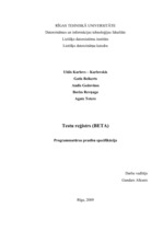 Research Papers 'Programmatūras prasību specifikācija (BETA)', 1.