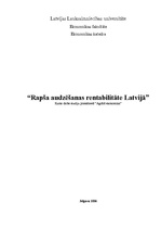 Research Papers 'Rapša audzēšanas rentabilitāte Latvijā', 1.