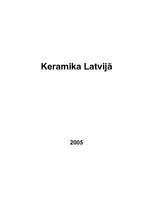 Research Papers 'Keramika Latvijā', 1.