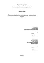 Research Papers 'Ēnu ekonomika Latvijā: novērtējums un samazināšanas iespējas', 1.