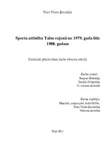Research Papers 'Sporta attīstība Talsos no 1979. - 1980.gadam', 1.