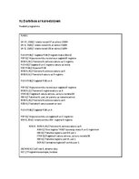 Summaries, Notes 'Asamblerprogrammu uzdevumu risinājuma piemēri', 6.