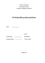 Practice Reports 'Profesionālās prakses pārskats SIA "VITO Serviss"', 1.