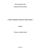 Research Papers 'Lauku tūrisms “Pensiun Chesa Pool”', 1.