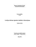 Research Papers 'Latvijas tūrismu aģentūru darbības raksturojums', 1.