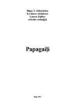 Research Papers 'Papagaiļi', 1.