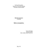 Research Papers 'Baltu etnoģenēze', 1.