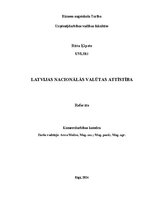 Research Papers 'Latvijas nacionālās valūtas attīstība', 1.