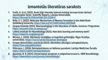 Presentations 'Kā ikdienas mācīšanās paradumi stiprina neiroplastiskumu', 14.