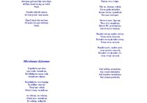 Summaries, Notes 'Kāzu dziesmas', 7.