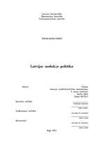 Term Papers 'Latvijas nodokļu politika', 1.