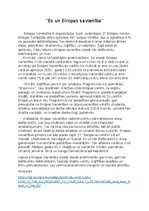 Essays 'Es un Eiropas Savienība', 1.