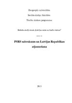 Research Papers 'PSRS sabrukums un Latvijas Republikas atjaunošana', 1.