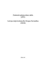 Research Papers 'Latvijas ārējā tirdzniecība Eiropas Savienības robežās', 1.
