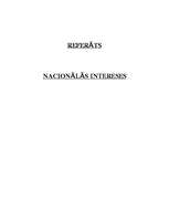 Research Papers 'Nacionālās intereses', 1.