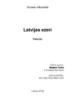 Research Papers 'Latvijas ezeri', 1.