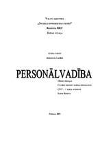 Research Papers 'Personālvadība', 1.