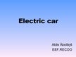 Presentations 'Electric Car', 1.